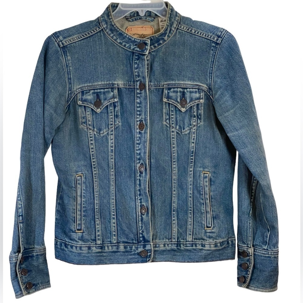 Levi Strauss juniors denim jacket size 13 -14 GUC - Picture 3 of 8